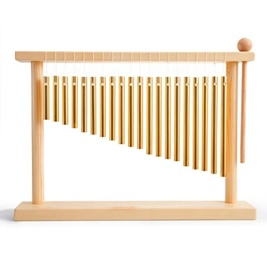 20 Note Chime Wind Chime 20 Bars Instrument Percussion with Mallet Gold
20 Note Chime Wind Chime 20 Bars Instrument Percussion with Mallet Gold