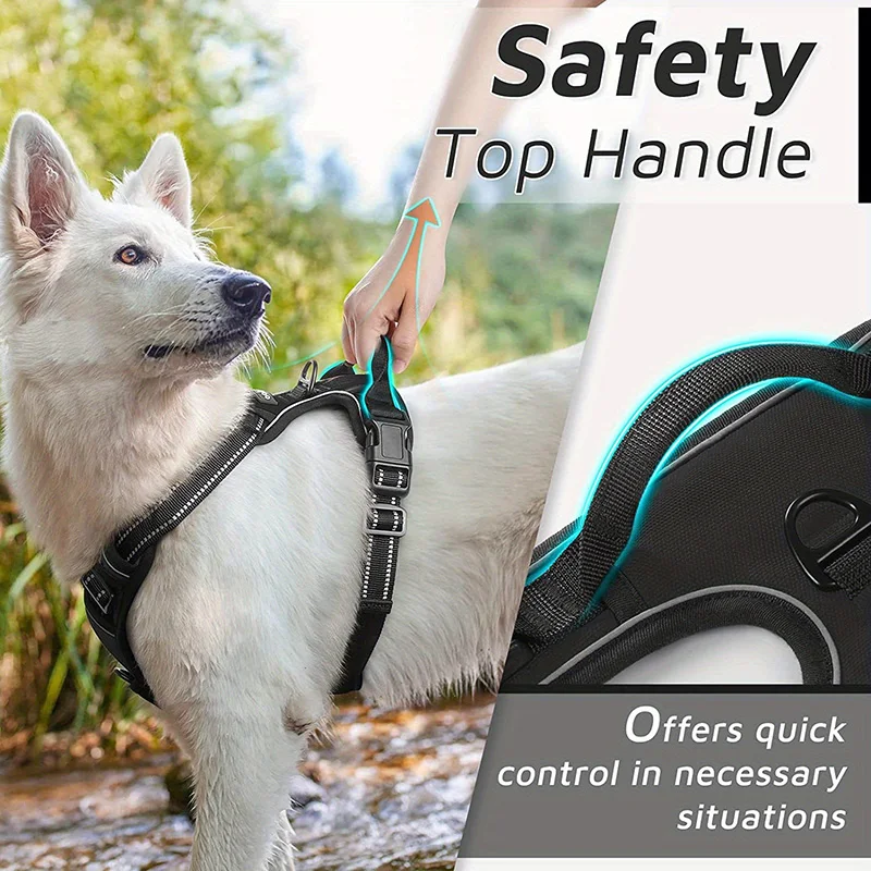 2pcs Dog Harness Leash Set Handle and Reflective Strip for Large & Medium Dogs Comfortable Durable Outdoor Activities Training
2pcs Dog Harness Leash Set Handle and Reflective Strip for Large & Medium Dogs Comfortable Durable Outdoor Activities Training