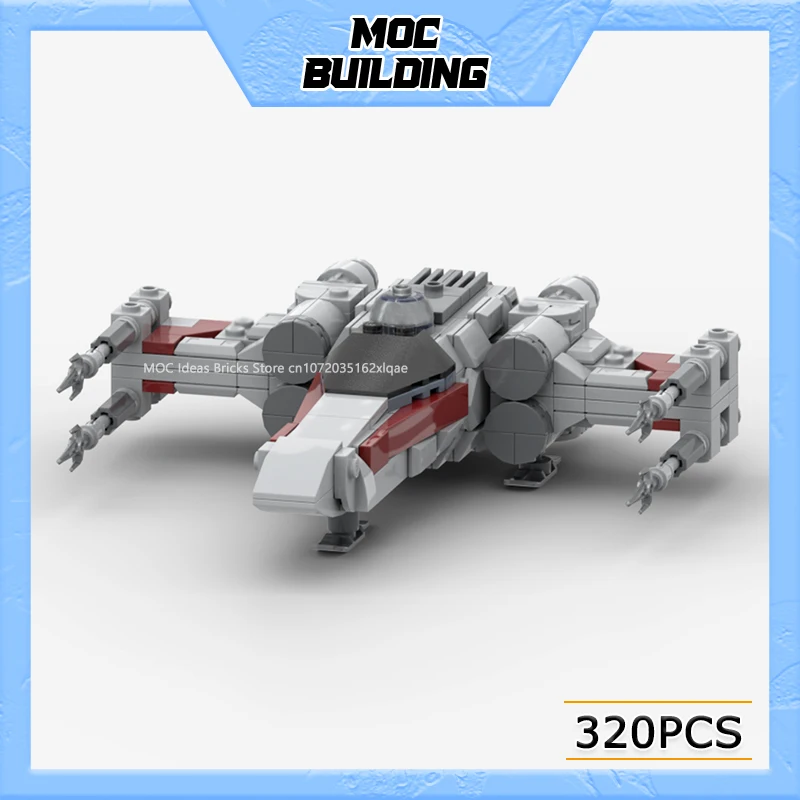 MOC Building Blocks Space Movie Series T-65 Starfighter Model Creative Shuttle Dropship Toys DIY Assemble Bricks Collection Gift
MOC Building Blocks Space Movie Series T-65 Starfighter Model Creative Shuttle Dropship Toys DIY Assemble Bricks Collection Gift