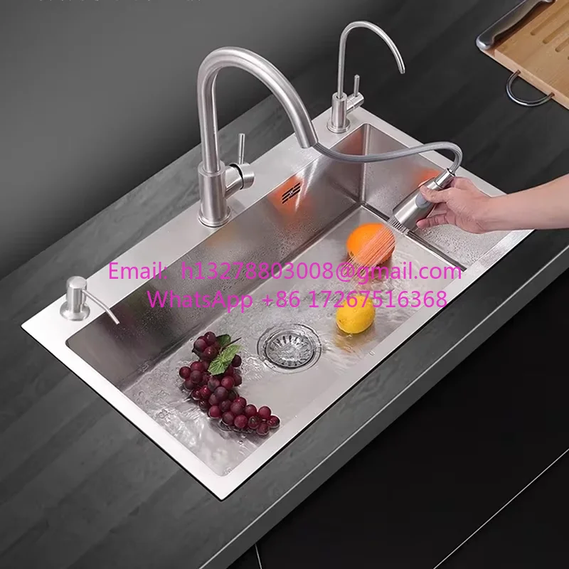 Китайские кухонные мойки из нержавеющей стали для кухонной мойки, утолщенный матовый процесс, простая и креативная кухонная мойка для ресторана
Китайские кухонные мойки из нержавеющей стали для кухонной мойки, утолщенный матовый процесс, простая и креативная кухонная мойка для ресторана