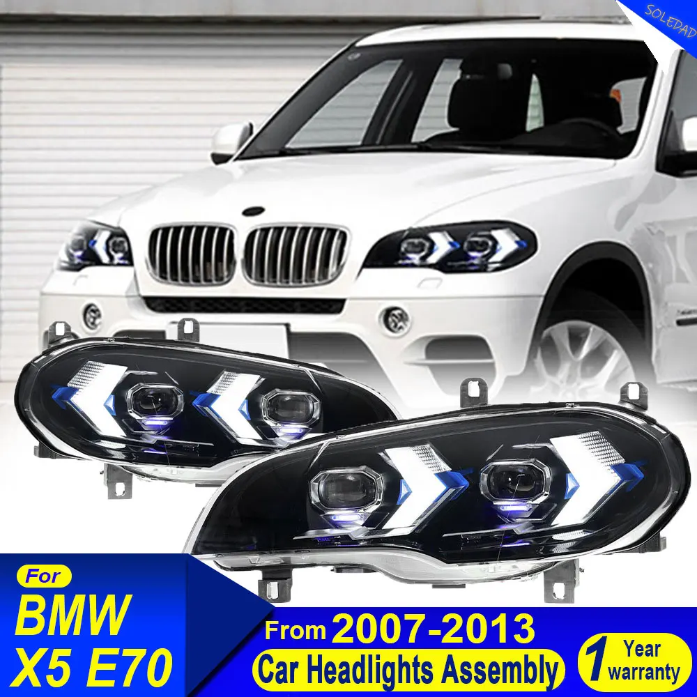 for BMW X5 E70 Full LED Headlight 2007-2013 Car Headlights X5 DRL Turn Signal High Beam Angel Eye Projector Lens
for BMW X5 E70 Full LED Headlight 2007-2013 Car Headlights X5 DRL Turn Signal High Beam Angel Eye Projector Lens