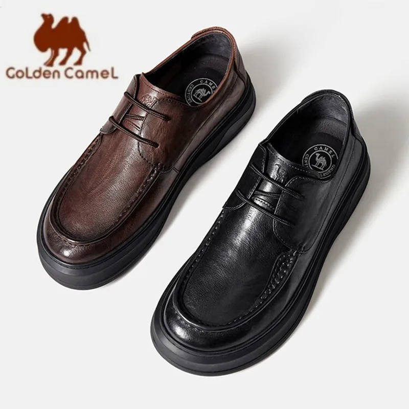 GOLDEN CAMEL Men's Dress Shoes Leather Casual Business Formal Shoes for Men Comfortable Soft Sole Middle-aged Free Tie Loafers
GOLDEN CAMEL Men's Dress Shoes Leather Casual Business Formal Shoes for Men Comfortable Soft Sole Middle-aged Free Tie Loafers