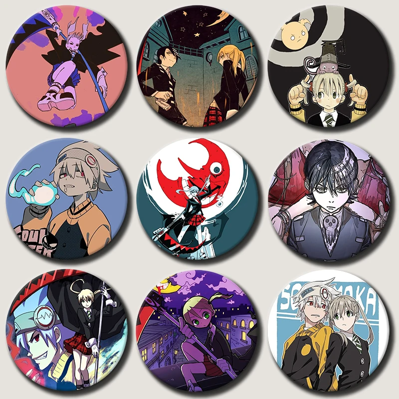 Anime Soul Eater Soft Button Pins Creative Brooches Character Icon Badges for Clothes Bag Decoration Jewelry Accessories Gifts
Anime Soul Eater Soft Button Pins Creative Brooches Character Icon Badges for Clothes Bag Decoration Jewelry Accessories Gifts