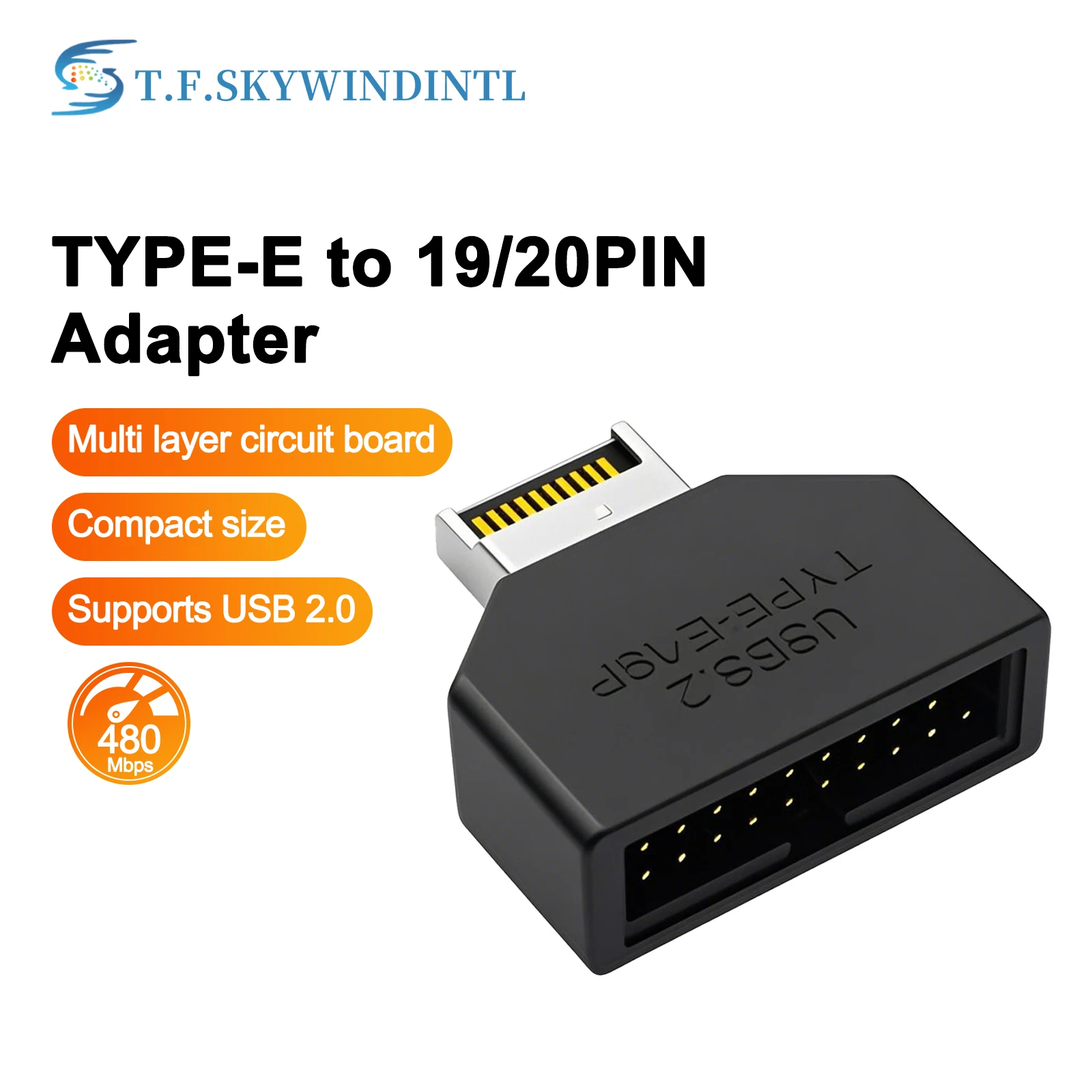 Type-E to 19/20-pin Motherboard Adapter USB 3.1 Gen2 Front Panel Adapter Plug & Play for PC/Server/Industrial
Type-E to 19/20-pin Motherboard Adapter USB 3.1 Gen2 Front Panel Adapter Plug & Play for PC/Server/Industrial