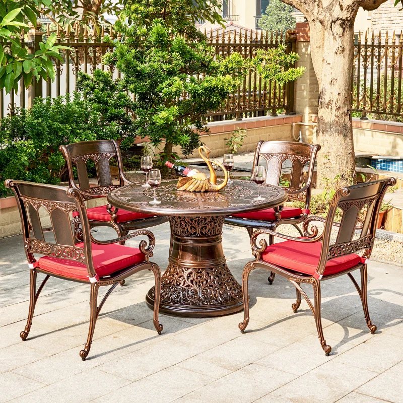*r for High-end Luxury Modern Design Cast Aluminum 5-piece Set Outdoor Backyard Furniture Patio Dining Table Set 4 Chairs&
*r for High-end Luxury Modern Design Cast Aluminum 5-piece Set Outdoor Backyard Furniture Patio Dining Table Set 4 Chairs&