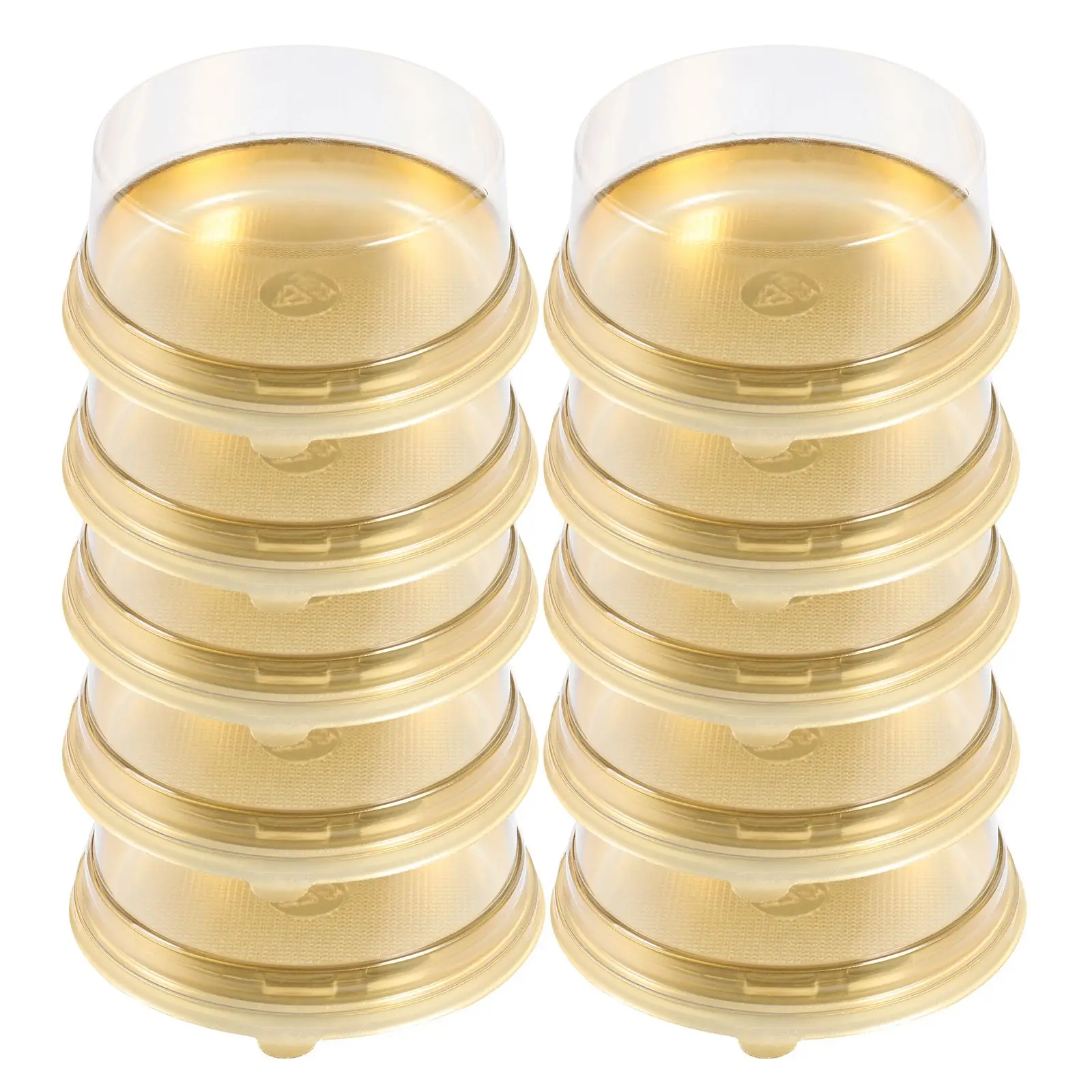10pcs Cake Boxes 10cm Golden Clear PET Plastic Food Grade Birthday Bakery Packing Portable Carrier Storage Box
10pcs Cake Boxes 10cm Golden Clear PET Plastic Food Grade Birthday Bakery Packing Portable Carrier Storage Box