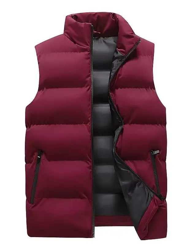 Thickened down Cotton Vest for Men Autumn Winter Outerwear Large Size Sleeveless Cotton Jacket Shoulder Pad Vest Zipper Closure
Thickened down Cotton Vest for Men Autumn Winter Outerwear Large Size Sleeveless Cotton Jacket Shoulder Pad Vest Zipper Closure