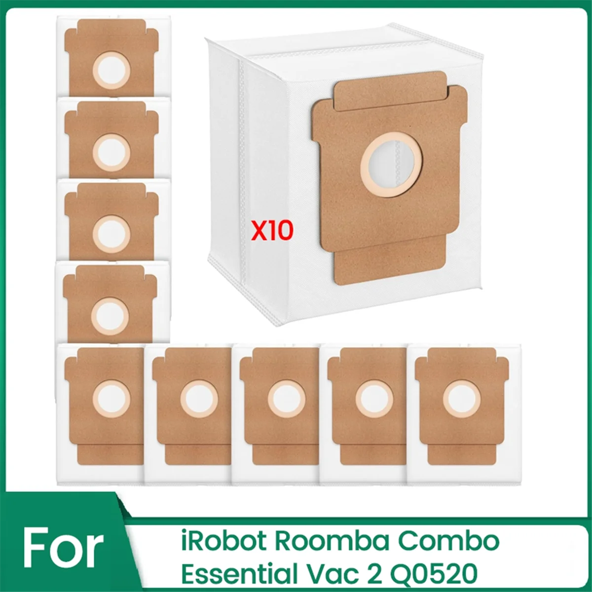 Розничные мешки для пыли для IRobot Roomba Essential Vac 2 Q0520, запасные части для робота-пылесоса, нетканый мешок для мусора, 10 шт.
Розничные мешки для пыли для IRobot Roomba Essential Vac 2 Q0520, запасные части для робота-пылесоса, нетканый мешок для мусора, 10 шт.