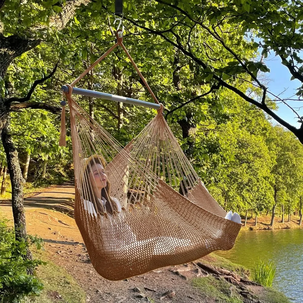 Hammock Hanging Chair, Durable Polyester Hanging Chair, Indoor/Outdoor Garden & Living Room
Hammock Hanging Chair, Durable Polyester Hanging Chair, Indoor/Outdoor Garden & Living Room