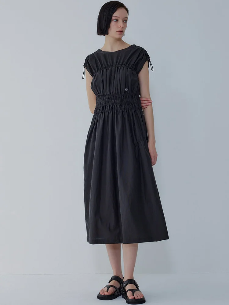 Summer New Korean Style Casual Fashion High Waist Long Dress Slimming H-Line Cotton Gored Skirt Women's round Neck Dress
Summer New Korean Style Casual Fashion High Waist Long Dress Slimming H-Line Cotton Gored Skirt Women's round Neck Dress