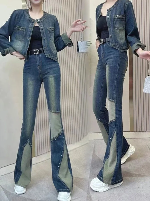 High Waist Bell Bottom Jeans Women's Summer 2026 New Design Slimming Micro Flared Denim Pants Tapered Legging Casual Style
High Waist Bell Bottom Jeans Women's Summer 2026 New Design Slimming Micro Flared Denim Pants Tapered Legging Casual Style
