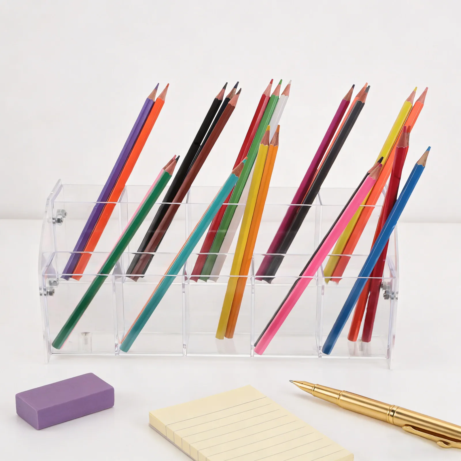 Tiered Clear Acrylic Pen Display Stand for Pens Pencils Markers Brushes Rulers Eyebrow Pencils Nail Tools Desktop Stationery
Tiered Clear Acrylic Pen Display Stand for Pens Pencils Markers Brushes Rulers Eyebrow Pencils Nail Tools Desktop Stationery
