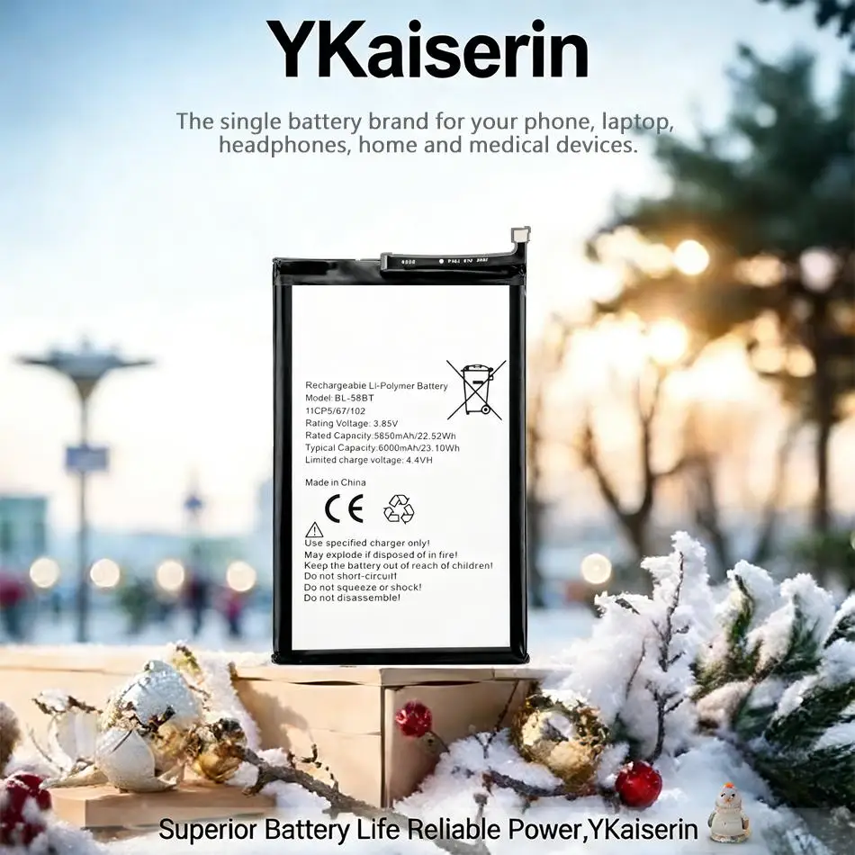 Аккумулятор для мобильного телефона BL-58BT 6000 мАч для Tecno LC7 Spark 6 Air KE6 Pouvoir 4 Pro Power 2 LC8 Pova LD7
Аккумулятор для мобильного телефона BL-58BT 6000 мАч для Tecno LC7 Spark 6 Air KE6 Pouvoir 4 Pro Power 2 LC8 Pova LD7