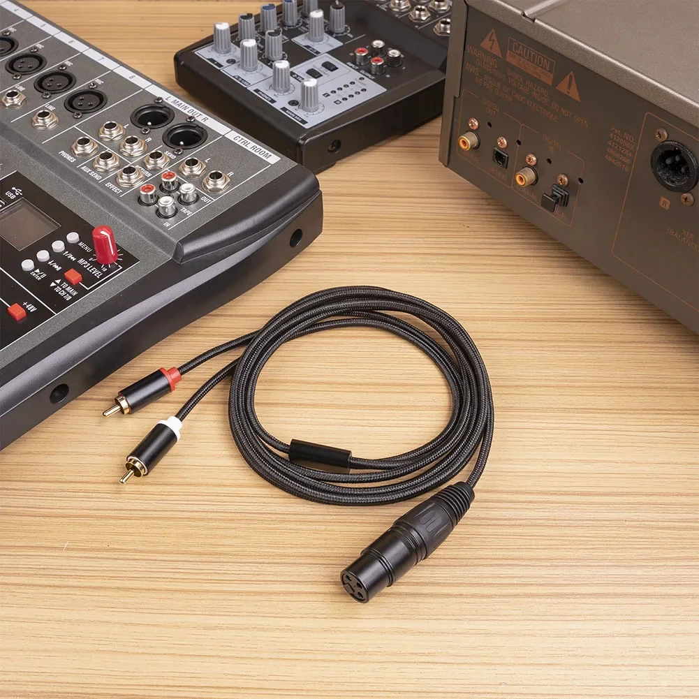 Musical Instruments Audio Cable Mic Cable 3-core XLR XLR Cable Adapter Dual Lotus For Mixers Wide Compatibility
Musical Instruments Audio Cable Mic Cable 3-core XLR XLR Cable Adapter Dual Lotus For Mixers Wide Compatibility