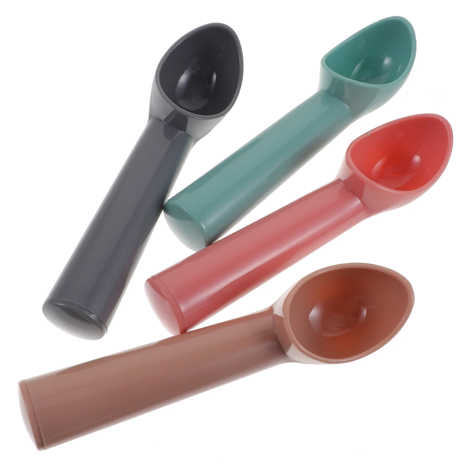 4 Pcs PP Ice Cream Scoop Spoons Cylindrical Design Rechargeable Watermelon Scoopers Kitchen Gadgets Plastic Tools
4 Pcs PP Ice Cream Scoop Spoons Cylindrical Design Rechargeable Watermelon Scoopers Kitchen Gadgets Plastic Tools