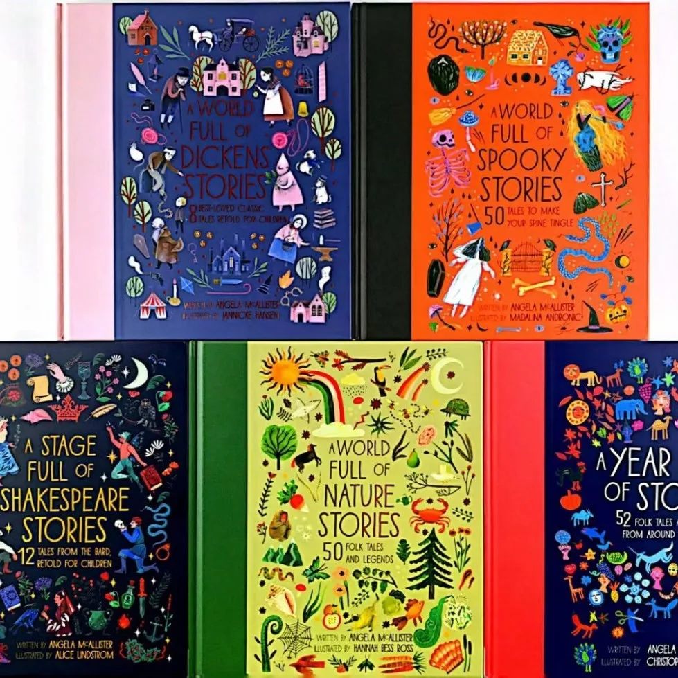 A World Full of Children's English Fables 5 volumes Hardcover Full Color Popular Science Comics Full World
A World Full of Children's English Fables 5 volumes Hardcover Full Color Popular Science Comics Full World