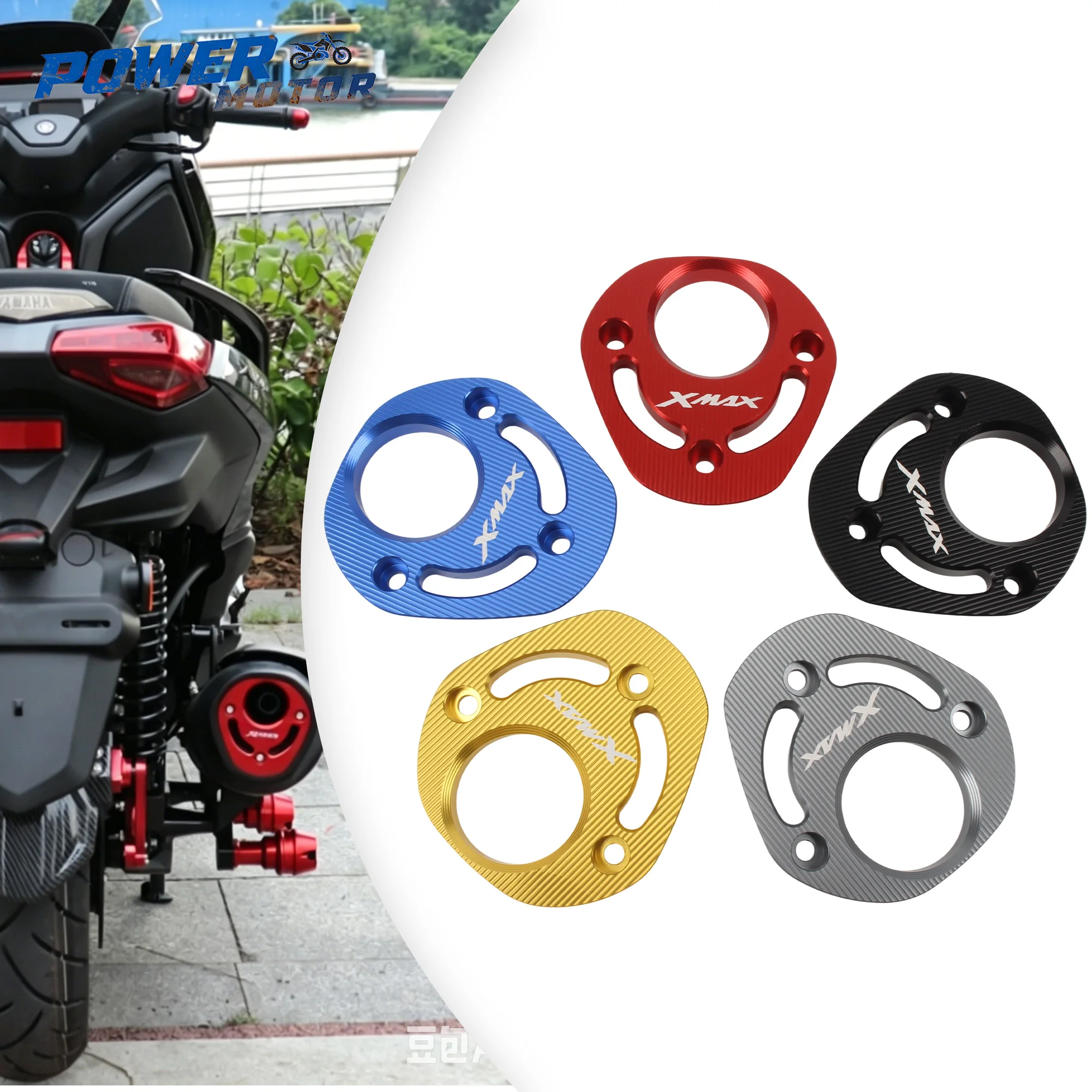 Motorcycle Exhaust Pipe End Decorative Heat Shield Protector Cover CNC Aluminum For YAMAHA XMAX300 XMAX250 2025 2026 Accessories
Motorcycle Exhaust Pipe End Decorative Heat Shield Protector Cover CNC Aluminum For YAMAHA XMAX300 XMAX250 2025 2026 Accessories