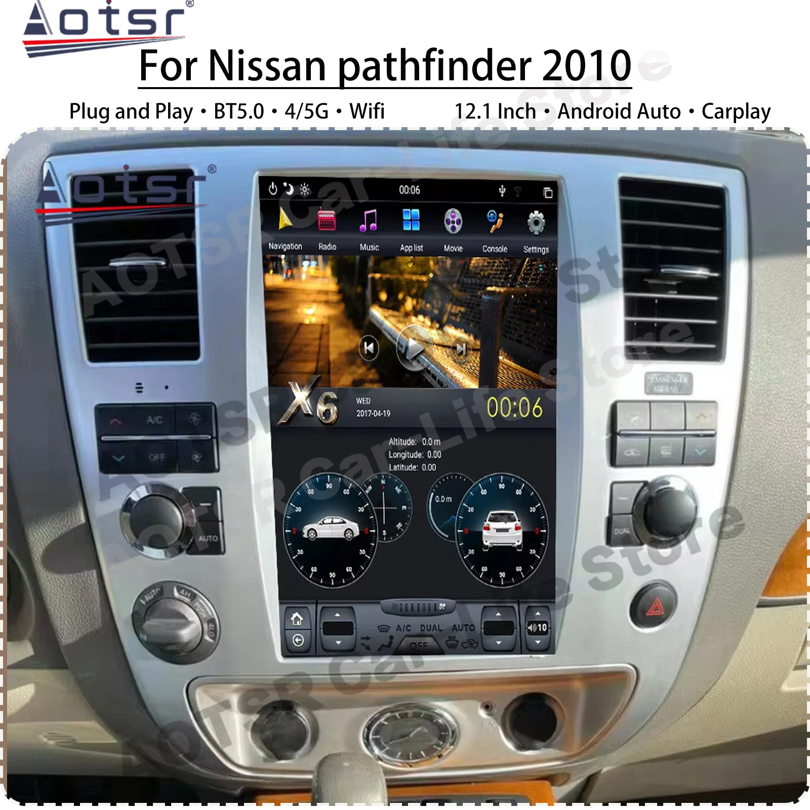 Голосовой экран Android, мультимедийный радиоприемник для Nissan pathfinder 2010, GPS-навигация, аудио, стерео, видеоплеер, головное устройство
Голосовой экран Android, мультимедийный радиоприемник для Nissan pathfinder 2010, GPS-навигация, аудио, стерео, видеоплеер, головное устройство