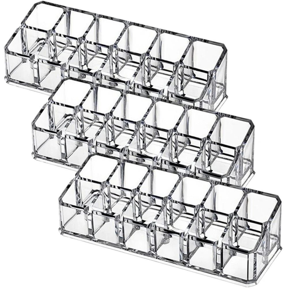 3 Pcs Lipstick Display St Clear Material Multi Grid Compartment Storage Space Saving Holder Desktop Rack Household
3 Pcs Lipstick Display St Clear Material Multi Grid Compartment Storage Space Saving Holder Desktop Rack Household