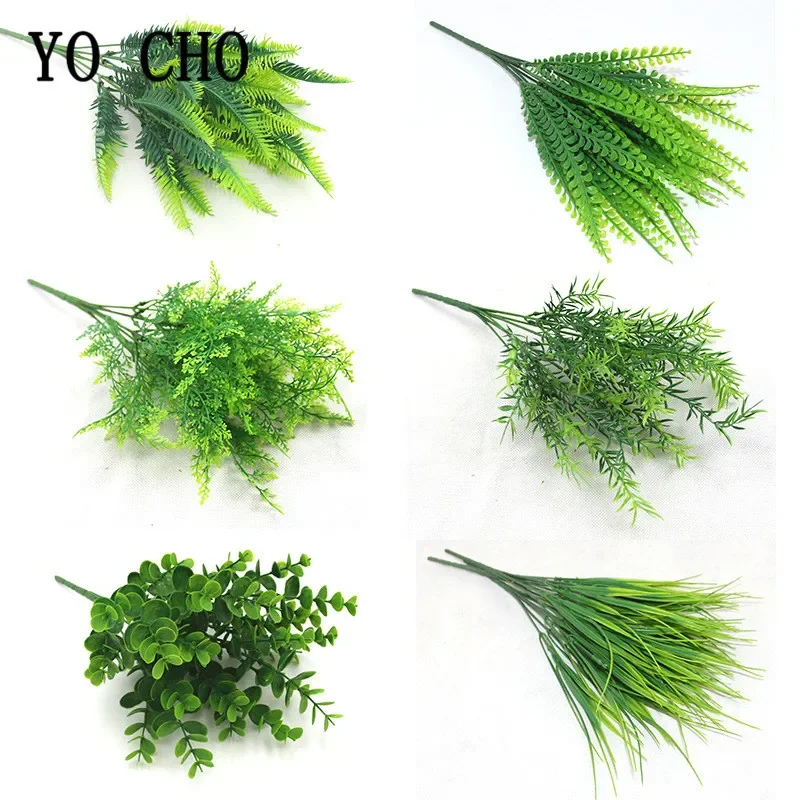 YO CHO Artificial Plants Plastic Twigs Green Grass Plants Twigs Leaves Grass Flower Arrangement Wedding Party Home Decor
YO CHO Artificial Plants Plastic Twigs Green Grass Plants Twigs Leaves Grass Flower Arrangement Wedding Party Home Decor