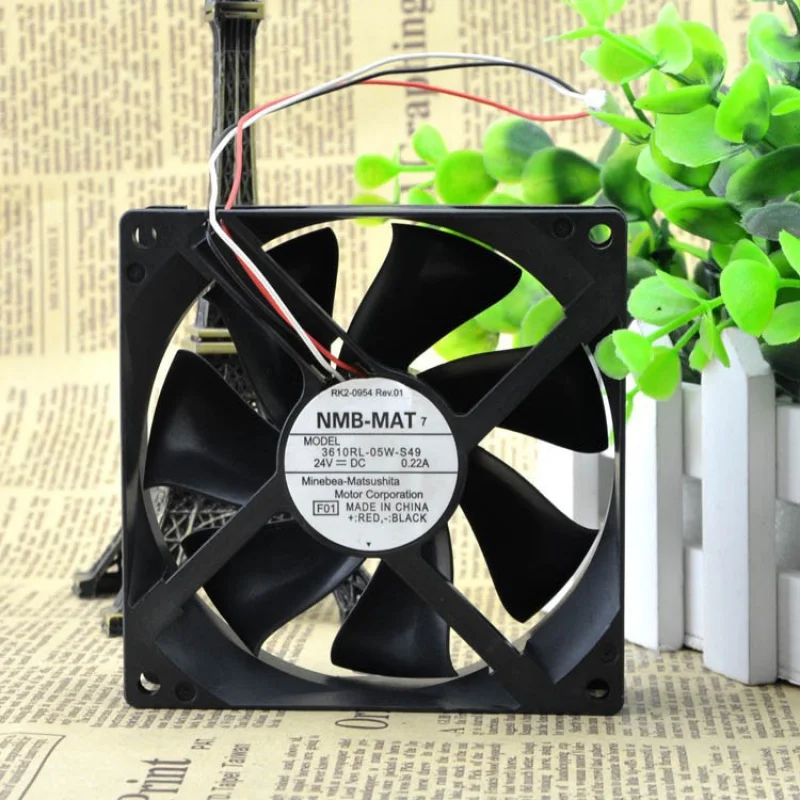 3610RL-05W-S49 24V 0.22a 9025 9cm Chassis Inverter Cooling Fan 3610RL 05W S49
3610RL-05W-S49 24V 0.22a 9025 9cm Chassis Inverter Cooling Fan 3610RL 05W S49