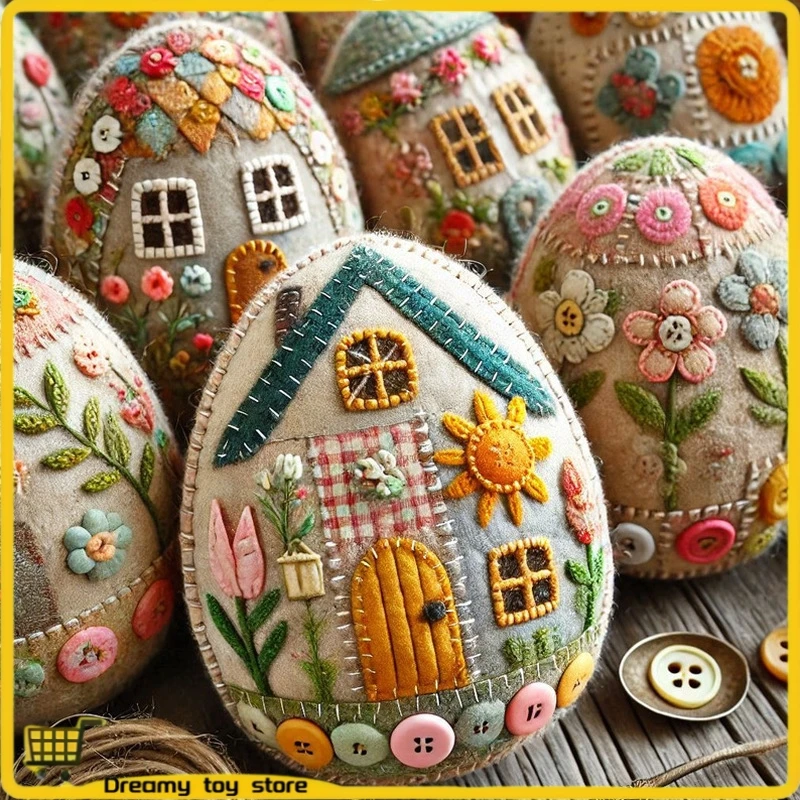 Diy Easter Decoration Family Friendly Craft Activity Embroidery Felt Easter Egg House Set Collecting Decorations Gifts
Diy Easter Decoration Family Friendly Craft Activity Embroidery Felt Easter Egg House Set Collecting Decorations Gifts