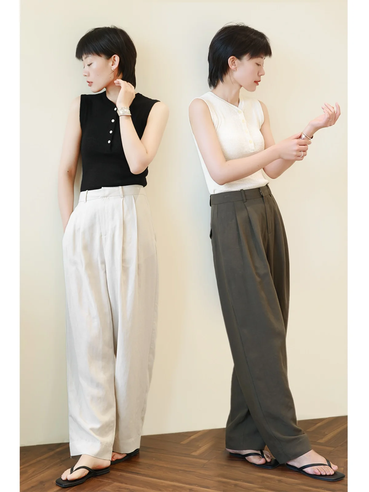 Женские льняные брюки с высокой талией, прямые, широкие, в пол, повседневные, осенние, новые, для офиса и на каждый день
Женские льняные брюки с высокой талией, прямые, широкие, в пол, повседневные, осенние, новые, для офиса и на каждый день