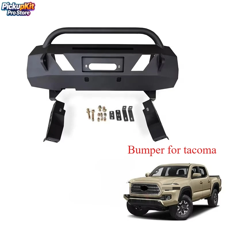 2016 -2022 Pickup 4x4 Accessories Car Steel Front Winch Bumper for tacoma Front Bumper
2016 -2022 Pickup 4x4 Accessories Car Steel Front Winch Bumper for tacoma Front Bumper