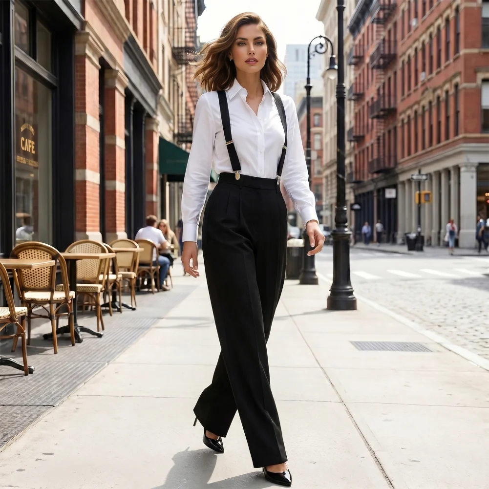 Date Night Outfit Women Wide Leg Jumpsuit with Front Pockets Adjustable Suspenders Romper High Waist Work Office for Women
Date Night Outfit Women Wide Leg Jumpsuit with Front Pockets Adjustable Suspenders Romper High Waist Work Office for Women