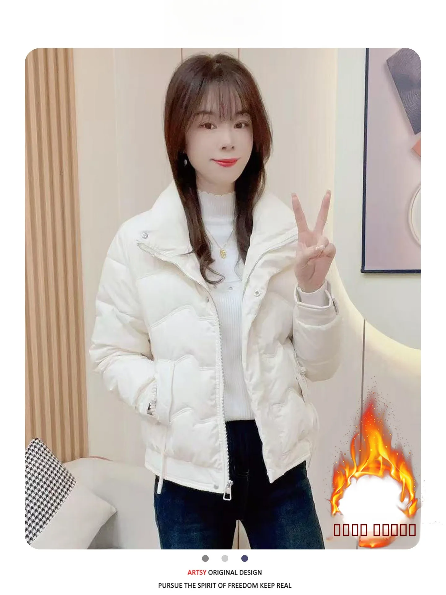 Корейская утепленная хлопковая куртка с воротником-стойкой и флисовой подкладкой, женская, свободного кроя, для повседневной носки, зимняя, новинка
Корейская утепленная хлопковая куртка с воротником-стойкой и флисовой подкладкой, женская, свободного кроя, для повседневной носки, зимняя, новинка