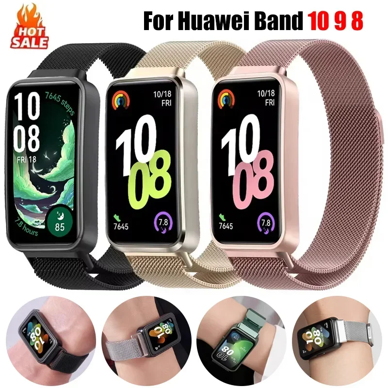 Поп-миланский ремешок-петля для Huawei Band 10 9 8, удобный металлический магнитный браслет-браслет для Huawei Band 10 9 Correa Accesso
Поп-миланский ремешок-петля для Huawei Band 10 9 8, удобный металлический магнитный браслет-браслет для Huawei Band 10 9 Correa Accesso