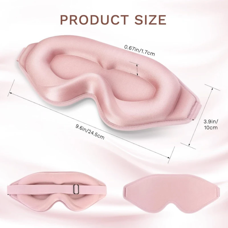 3 colors Eye Mask for Sleeping 3D Contoured Cup Blindfold Concave Molded Night Sleep Mask Block Out Light with Women Men
3 colors Eye Mask for Sleeping 3D Contoured Cup Blindfold Concave Molded Night Sleep Mask Block Out Light with Women Men