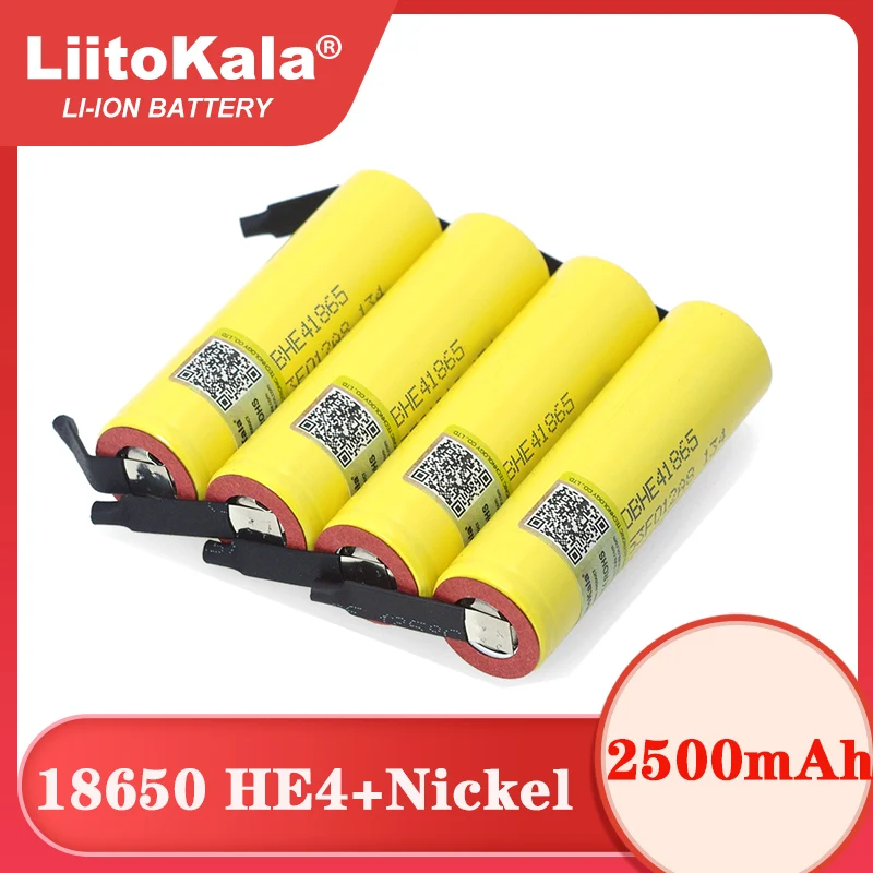Liitokala Lii-HE4 2500mAh Li-lon Battery 18650 3.7V Power Rechargeable batteries +DIY Nickel sheet
Liitokala Lii-HE4 2500mAh Li-lon Battery 18650 3.7V Power Rechargeable batteries +DIY Nickel sheet