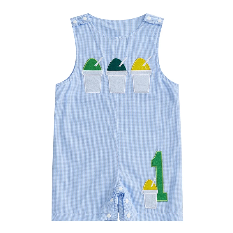 Baby First Birthday Romper Sleeveless Plaid Embroidery Drinks Bodysuit Casual Overalls for Girls Boys
Baby First Birthday Romper Sleeveless Plaid Embroidery Drinks Bodysuit Casual Overalls for Girls Boys