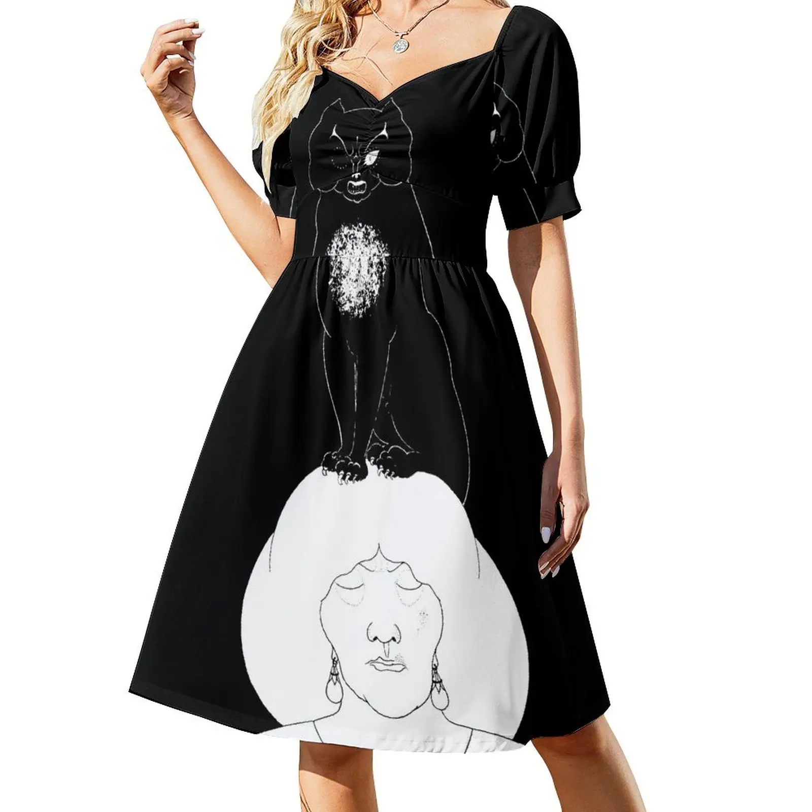 The Black Cat - Aubrey Beardsley Short-Sleeved Dress Woman clothes chic and elegant woman dress dress dresses
The Black Cat - Aubrey Beardsley Short-Sleeved Dress Woman clothes chic and elegant woman dress dress dresses