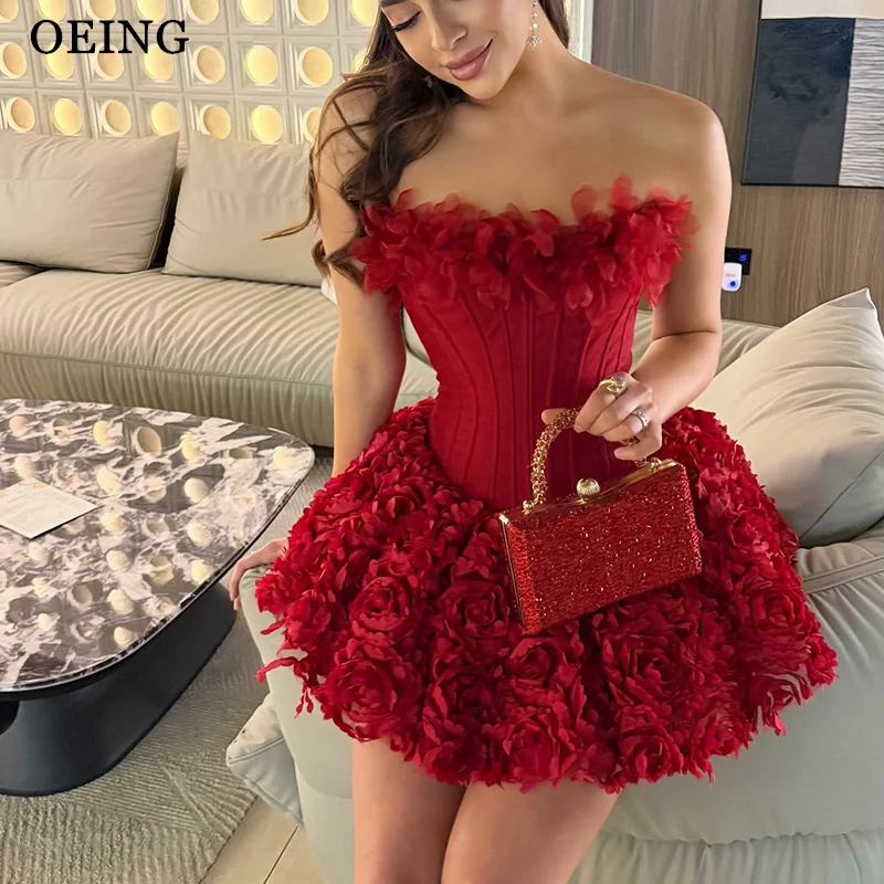 OEING Sexy A-Line Prom Dress Mini Red 3D Flowers Appliques Corset Waist Puffy Party Dresses Clubwear Cocktail Dresses Customized
OEING Sexy A-Line Prom Dress Mini Red 3D Flowers Appliques Corset Waist Puffy Party Dresses Clubwear Cocktail Dresses Customized