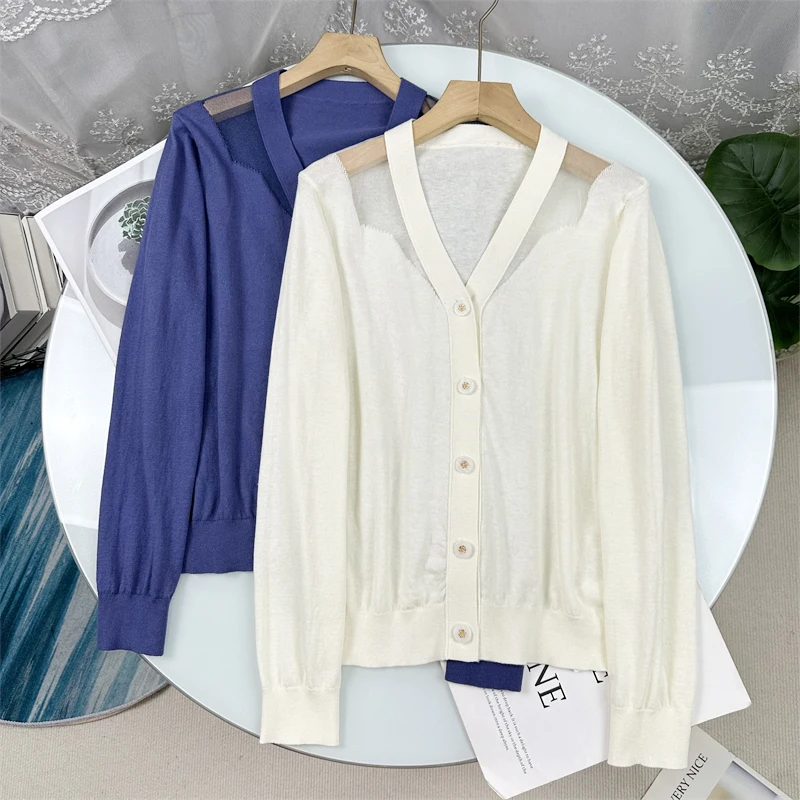 Adorable V-Neck Splicing Long Sleeve Knitted Open Cardigan Women's Jacket Autumn 2025 New Style Commute Style Loose Fit Knitwear
Adorable V-Neck Splicing Long Sleeve Knitted Open Cardigan Women's Jacket Autumn 2025 New Style Commute Style Loose Fit Knitwear