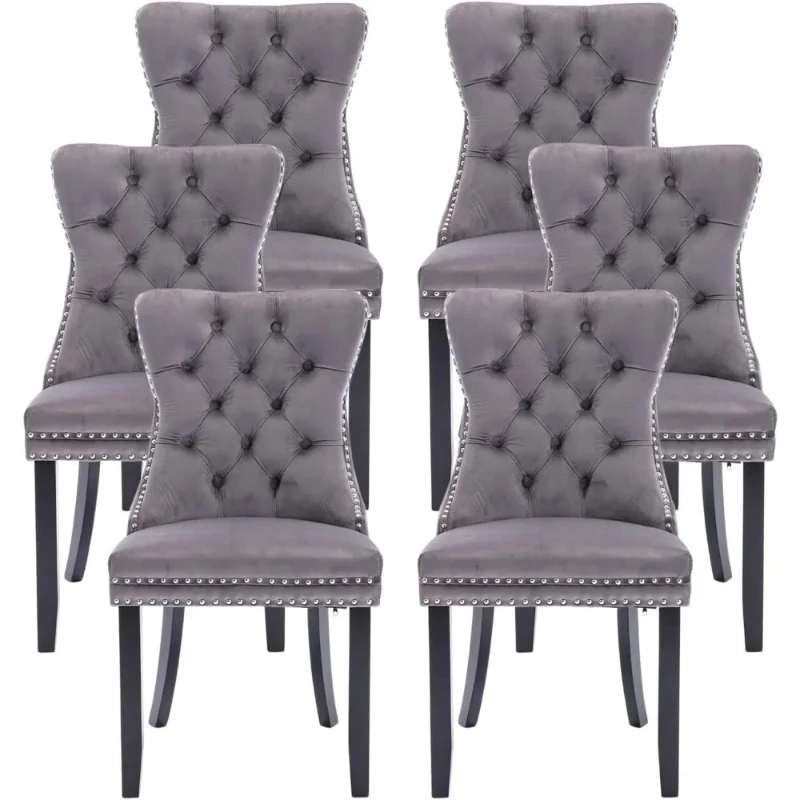 Velvet Dining Chairs Ring Pull Trim Button Back Luxury Tufted Dining Chairs Living Room Sillas Para Comedor Chairs Cadeira
Velvet Dining Chairs Ring Pull Trim Button Back Luxury Tufted Dining Chairs Living Room Sillas Para Comedor Chairs Cadeira