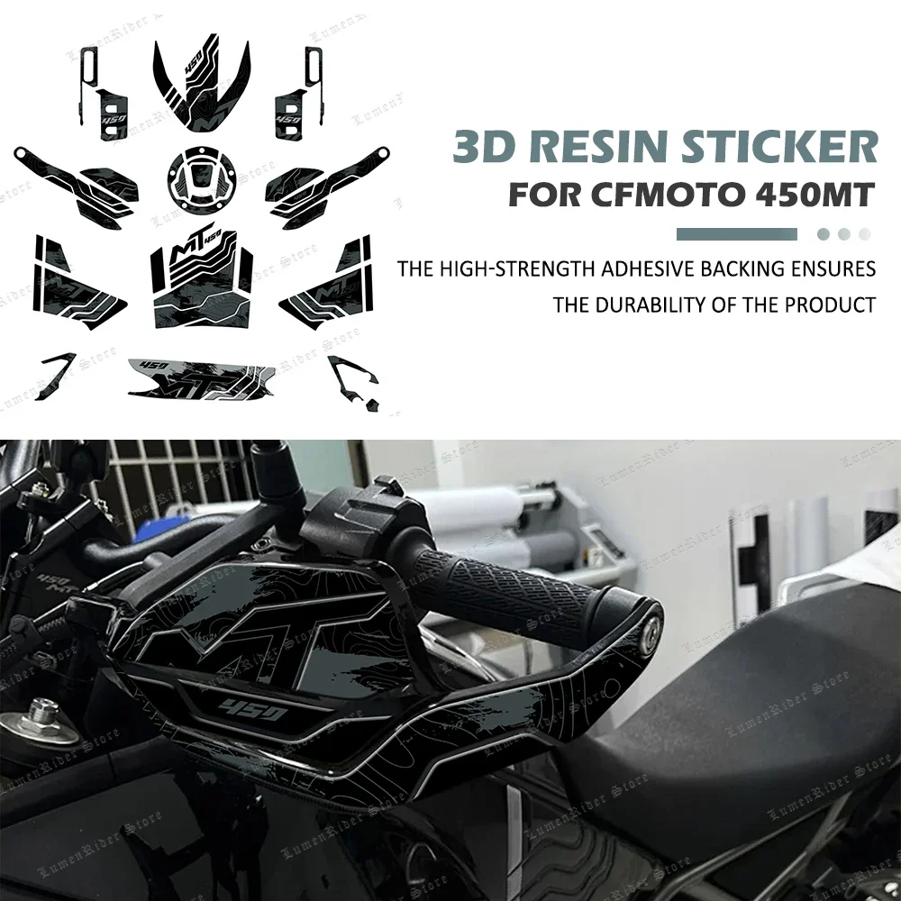 For CFMOTO 450MT 2024 Motorcycle Accessories 3D Epoxy Resin Protective Sticker Waterproof Protective Tank Pad Stickers Kit
For CFMOTO 450MT 2024 Motorcycle Accessories 3D Epoxy Resin Protective Sticker Waterproof Protective Tank Pad Stickers Kit