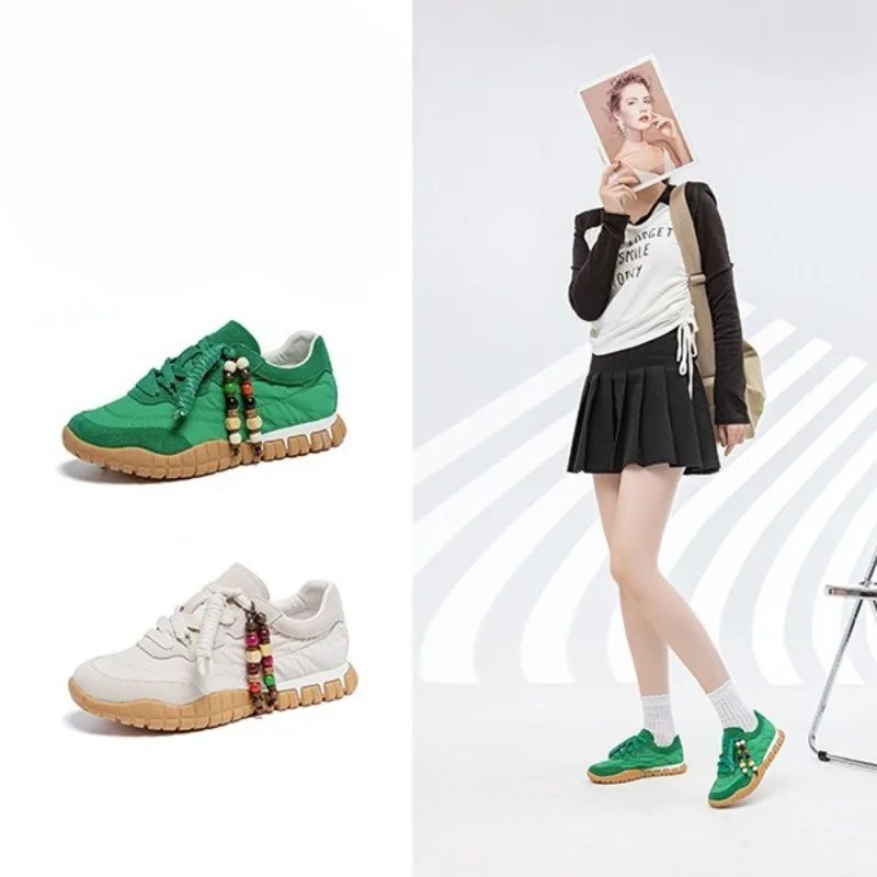 Обувь Dexun, женские весенне-осенние новые высококачественные повседневные кожаные вафельные кроссовки на мягкой подошве со шнуровкой
Обувь Dexun, женские весенне-осенние новые высококачественные повседневные кожаные вафельные кроссовки на мягкой подошве со шнуровкой