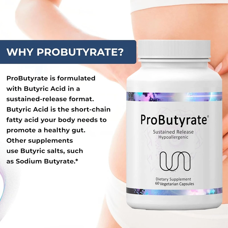 Probutyrate Intestinal Supplement, A Butyric Acid Complex, Helps Restore Balance And Stabilize The Gut Microbiome
Probutyrate Intestinal Supplement, A Butyric Acid Complex, Helps Restore Balance And Stabilize The Gut Microbiome