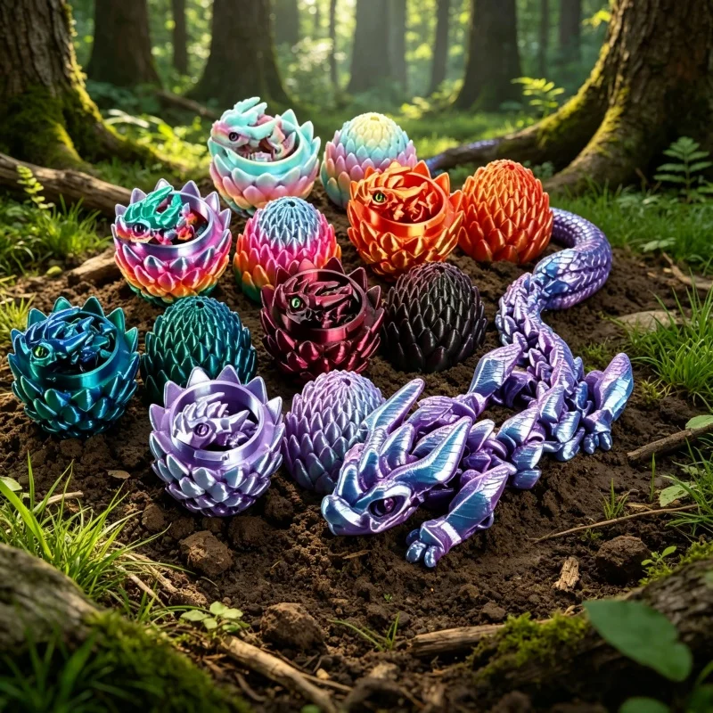 Creative 3D Printed Dragon Egg Multi-joint Reptile Collectors Movable Desktop Art Decorative Ornament,Party Favors Birthday Gift
Creative 3D Printed Dragon Egg Multi-joint Reptile Collectors Movable Desktop Art Decorative Ornament,Party Favors Birthday Gift
