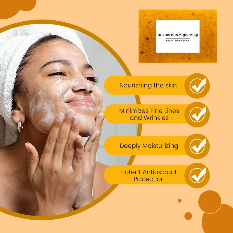 Ginger Handmade Cleansing Soap Plant Fragrance Acne Removal Turmeric Soap Bar Hydrating Whitening Skin Deep Cleansing Soap
Ginger Handmade Cleansing Soap Plant Fragrance Acne Removal Turmeric Soap Bar Hydrating Whitening Skin Deep Cleansing Soap