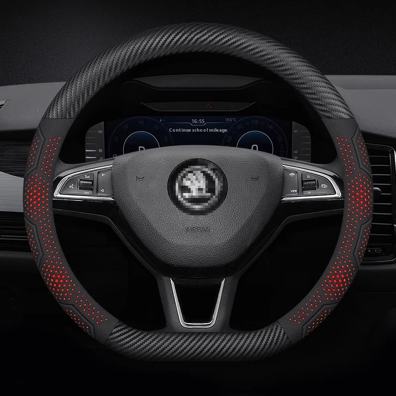 Skoda Octavia Fabia Rapid Superb Karoq Kodiaq Scala Citigo Kamiq Carbon fiber Suede Car Steering Wheel Cover Auto Accessories
Skoda Octavia Fabia Rapid Superb Karoq Kodiaq Scala Citigo Kamiq Carbon fiber Suede Car Steering Wheel Cover Auto Accessories