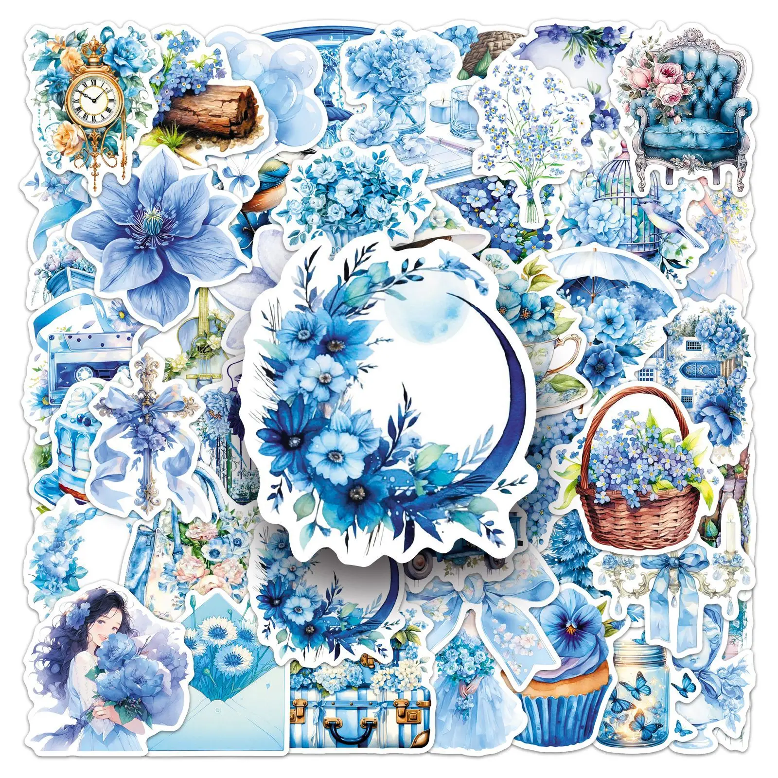 10/50PCS Cartoon Blue INS Style Stickers Small Fresh Graffiti Creative Decoration Diary Suitcase Waterproof Sticker Gift
10/50PCS Cartoon Blue INS Style Stickers Small Fresh Graffiti Creative Decoration Diary Suitcase Waterproof Sticker Gift