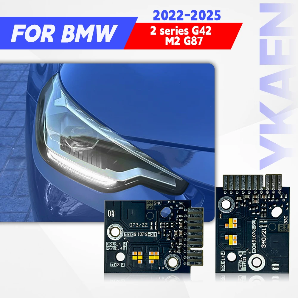 White LED Angel Eyes DRL Turn Signal Board Module for 22-25 BMW 2 Series G42 M2 G87 Daytime Running Light 63115A043C1 5A043C2
White LED Angel Eyes DRL Turn Signal Board Module for 22-25 BMW 2 Series G42 M2 G87 Daytime Running Light 63115A043C1 5A043C2