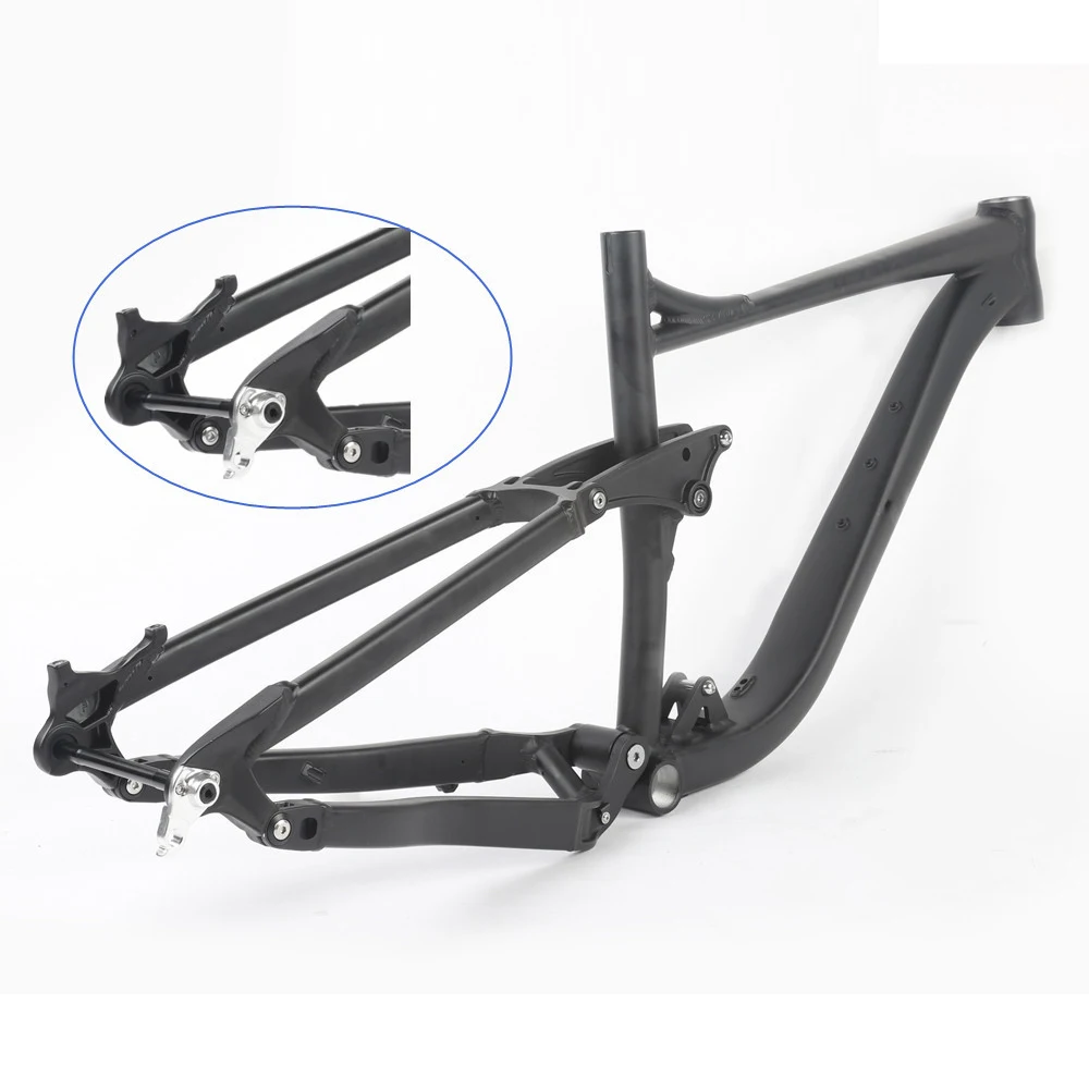 Bicycle Frame 27.5 29Er Full Suspension Frame 142 * 12mm Aluminum Alloy Mountain Bike
Bicycle Frame 27.5 29Er Full Suspension Frame 142 * 12mm Aluminum Alloy Mountain Bike