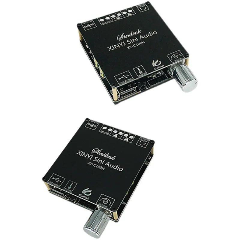 XY-C100H Bluetooth 100 Плата цифрового усилителя TPA3116D2 100 Вт + 2,0 Вт 2-канальная Hi-Fi версия стерео аудио модуль DC5-26V
XY-C100H Bluetooth 100 Плата цифрового усилителя TPA3116D2 100 Вт + 2,0 Вт 2-канальная Hi-Fi версия стерео аудио модуль DC5-26V