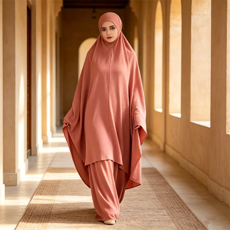 2PCS Overhead Prayer Garment Islam Clothing Ramadan Full Cover Khimar Caftan Muslim Dress Women Abaya Robe Skirt Kaftan Djellaba
2PCS Overhead Prayer Garment Islam Clothing Ramadan Full Cover Khimar Caftan Muslim Dress Women Abaya Robe Skirt Kaftan Djellaba