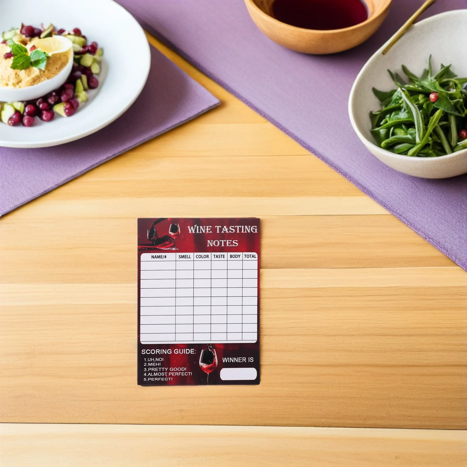 30Pcs Wine Tasting Feedback Cards Sheets 18x12.6cm for Wine Tasting Parties Notes
30Pcs Wine Tasting Feedback Cards Sheets 18x12.6cm for Wine Tasting Parties Notes